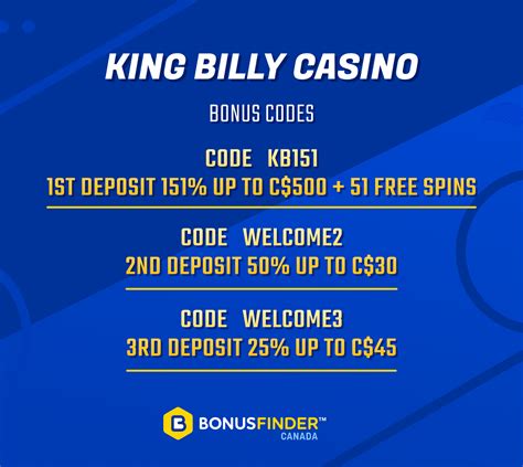 King Billy Casino Bonus Code .